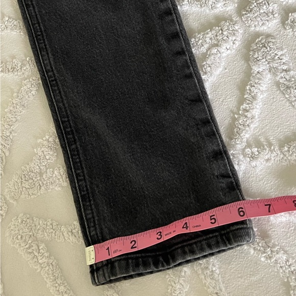 BDG Urban Outfitters Straight Kick Jeans Size 24 High Waist Charcoal Gray - Picture 12 of 15